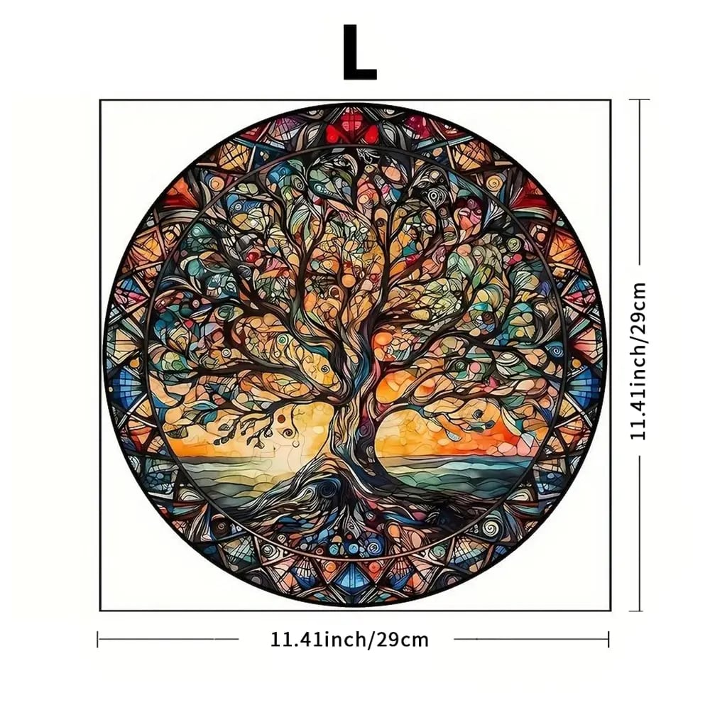 New Colorful Tree of Life Boxed Wooden Jigsaw Puzzle