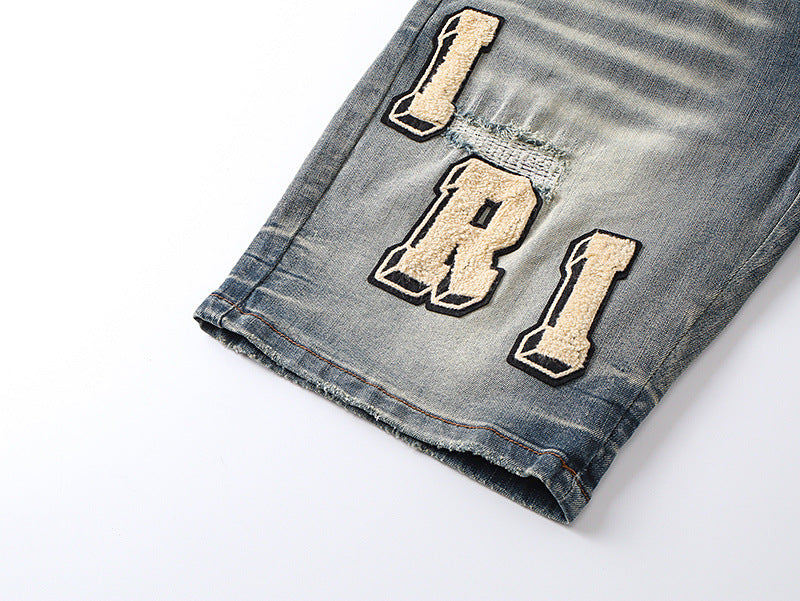 Amiri Fashion Denim Shorts #MR-AM603