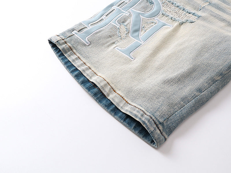 Amiri Fashion Denim Shorts #MR-AM609