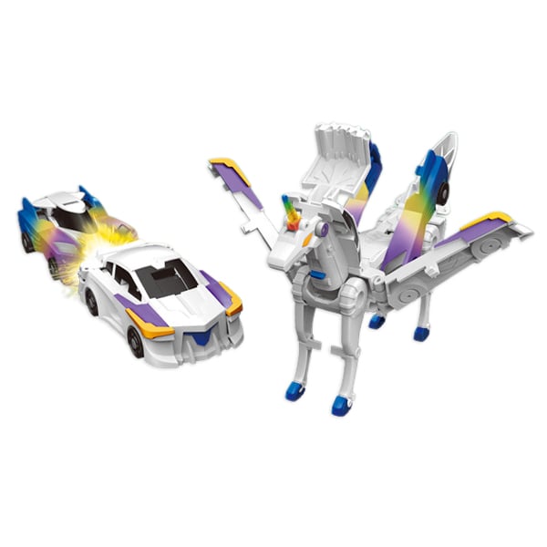 🎁Children's Day Special✨ 2-in-1 Transforming Dragon Car Toy with Collision Action
