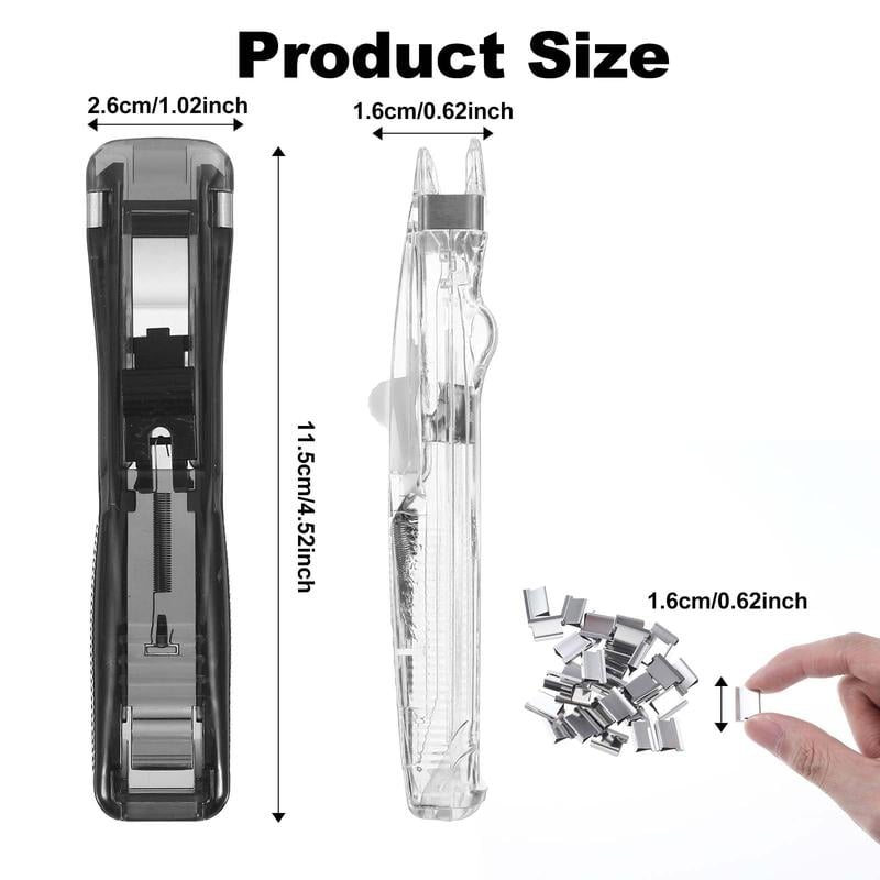 ⚡Hot Sales 64% OFF🔥Portable Binder Clip Stapler - Includes 50 reusable clips
