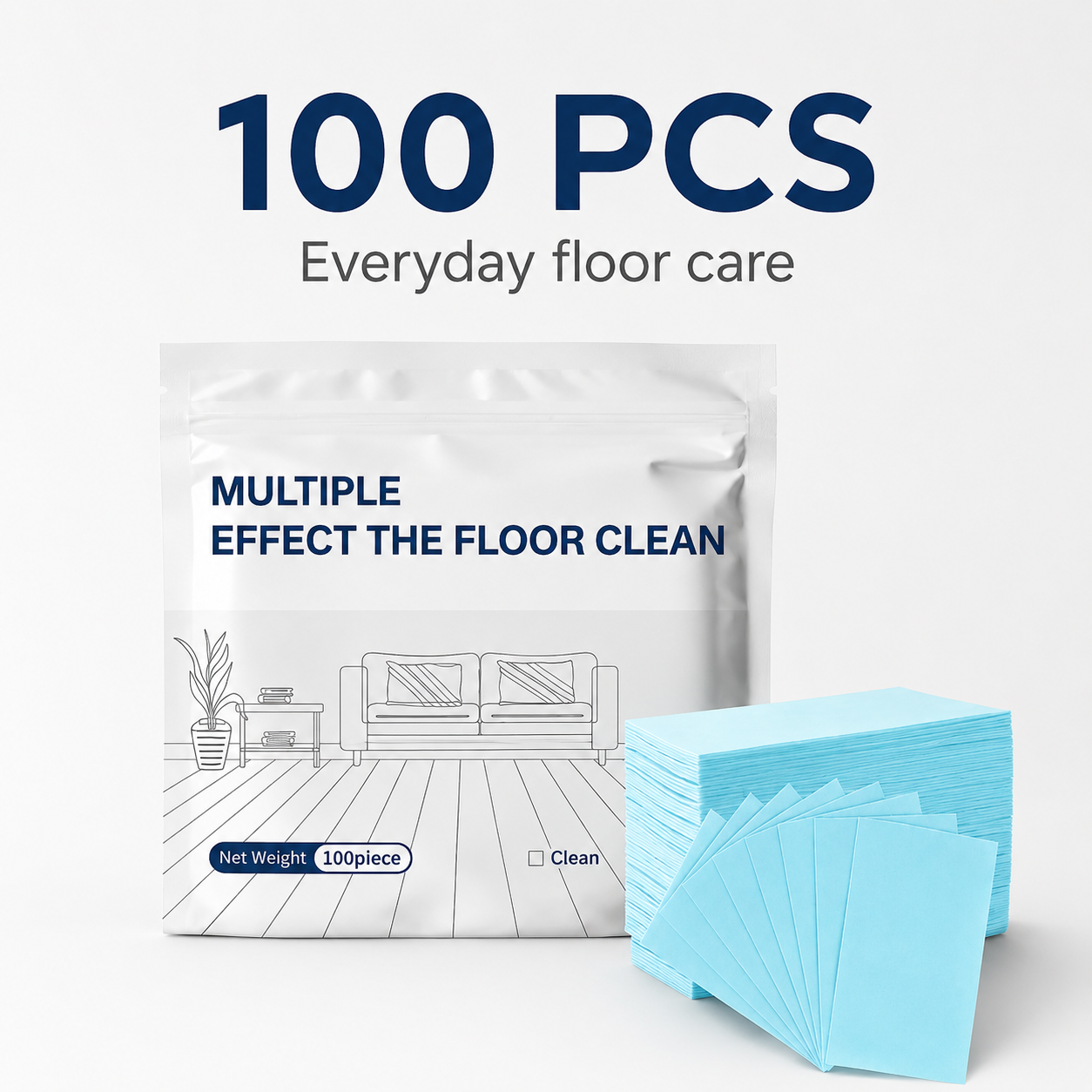 🔥 LAST DAY 55% OFF 🔥 Multi-Surface Antibacterial Floor Cleaner Sheets – For Hardwood, Tile & Laminate