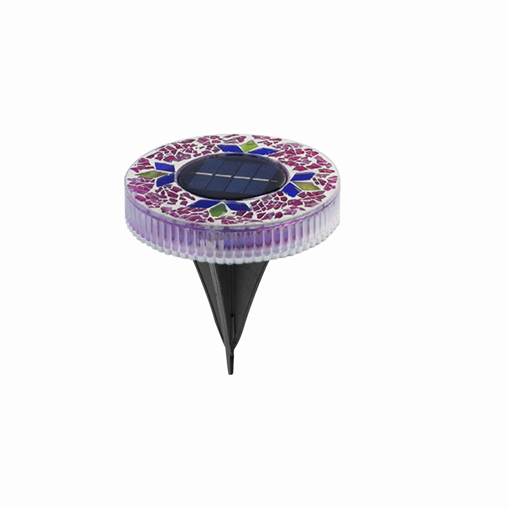 🏠✨Solar Outdoor Mosaic Disk Lights