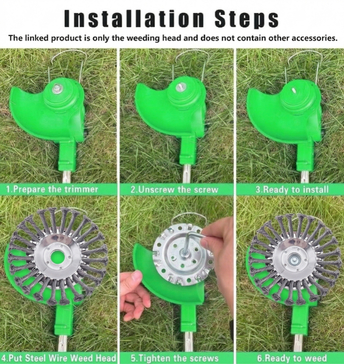 🔥LAST DAY 55% OFF 🔥 Indestructible Steel Wire Trimmer Head - Heavy Duty