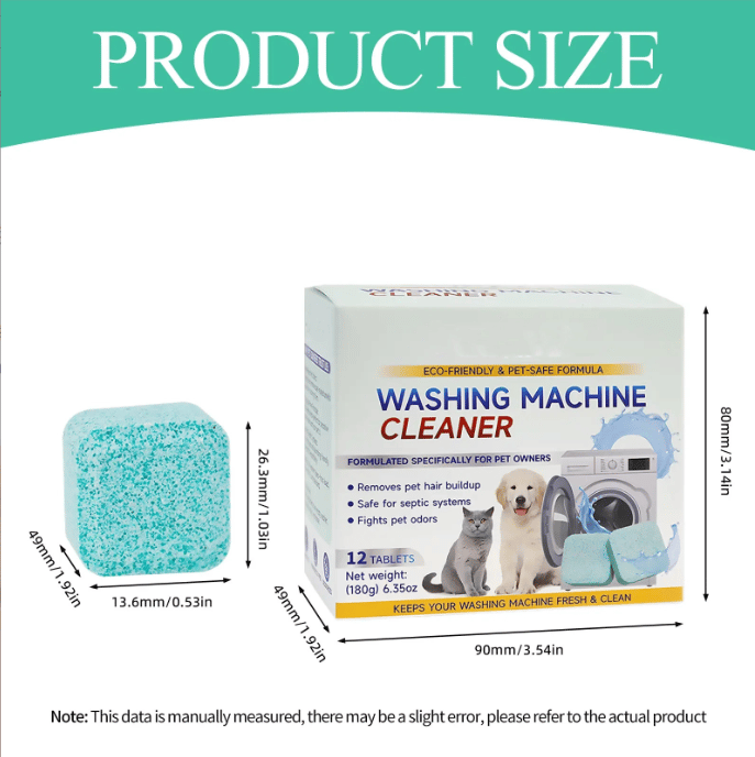 Washing Machine Cleaner Tablets 12 Pack