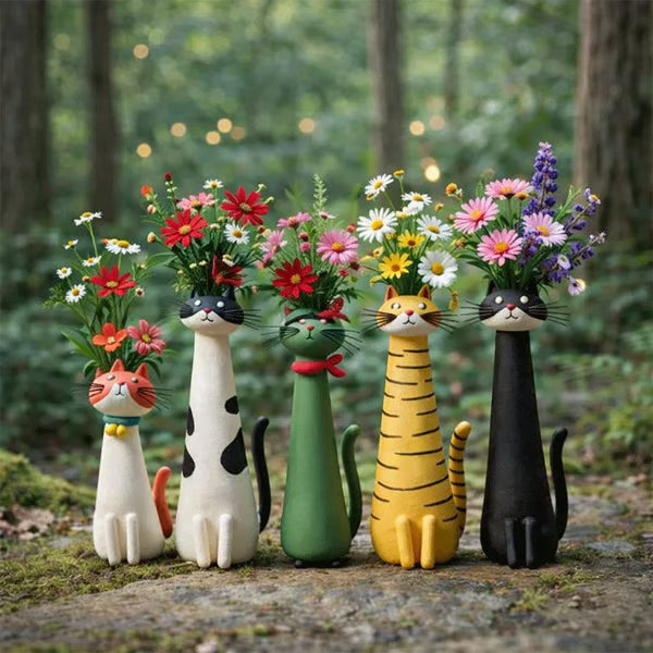 🐱 Mother's Day Sale: 50% OFF - Cat Flower Vases – Artisan-Crafted & Full of Character