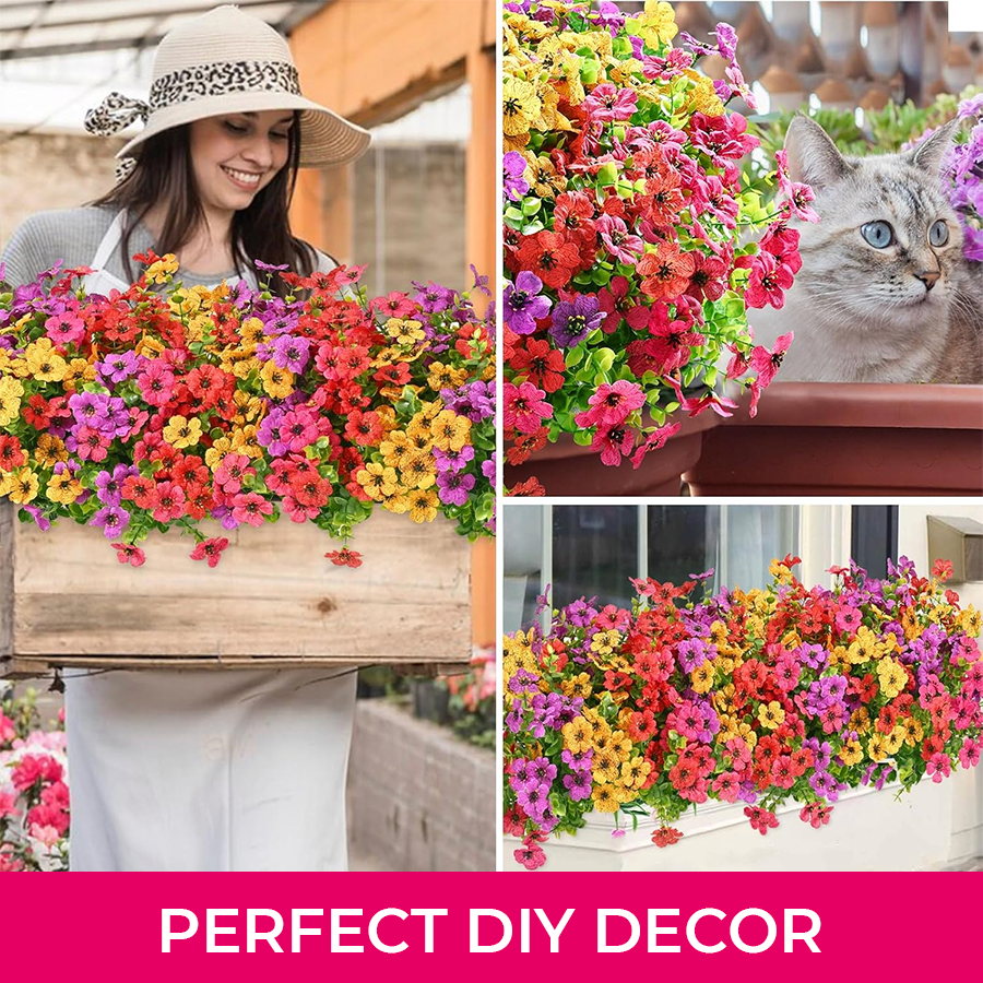 🔥 Last Day 50% OFF Realistic UV-Resistant Outdoor Flowers – Zero Maintenance
