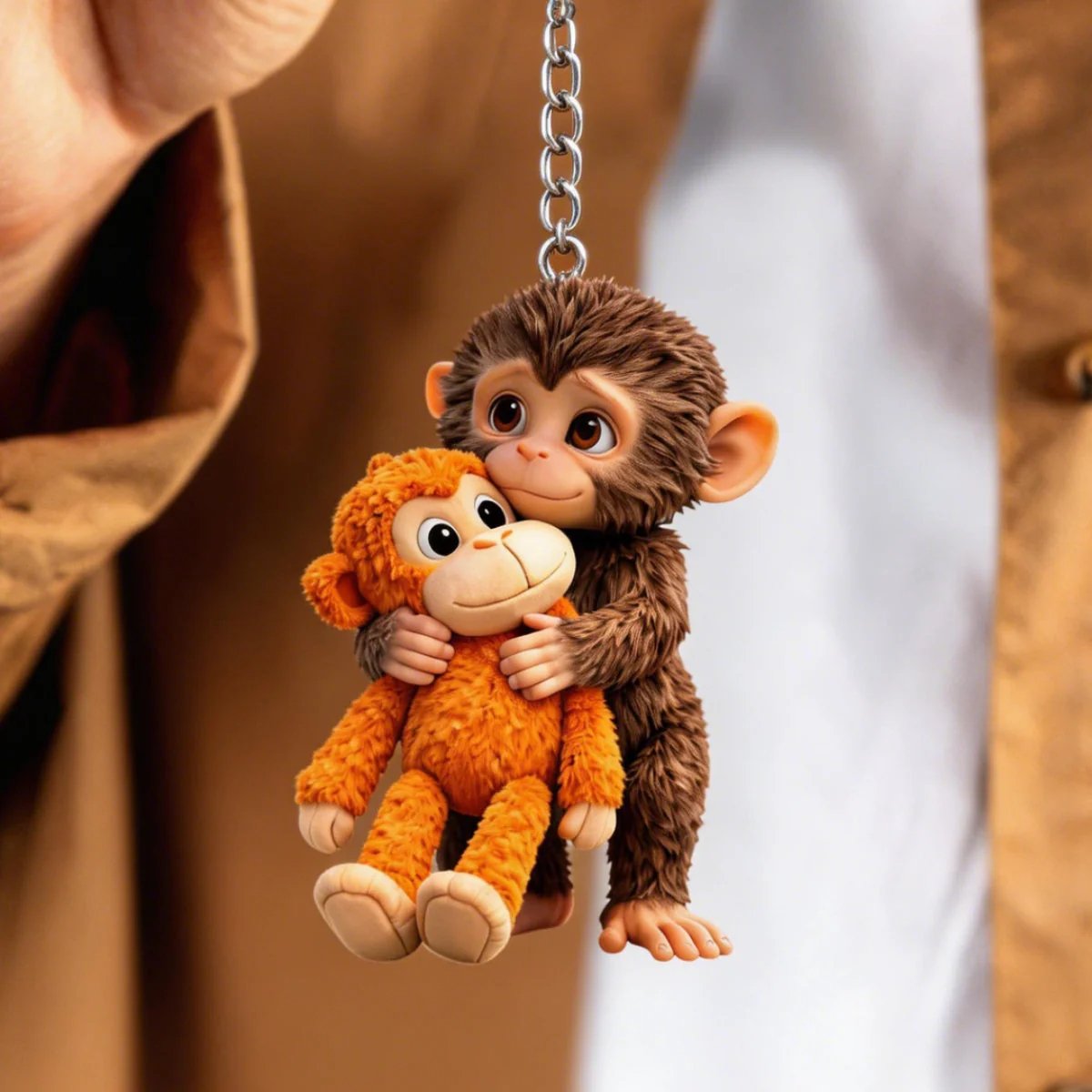 🔥Last Day 49% OFF - 💕Viral Panchi Monkey Keychain🐵