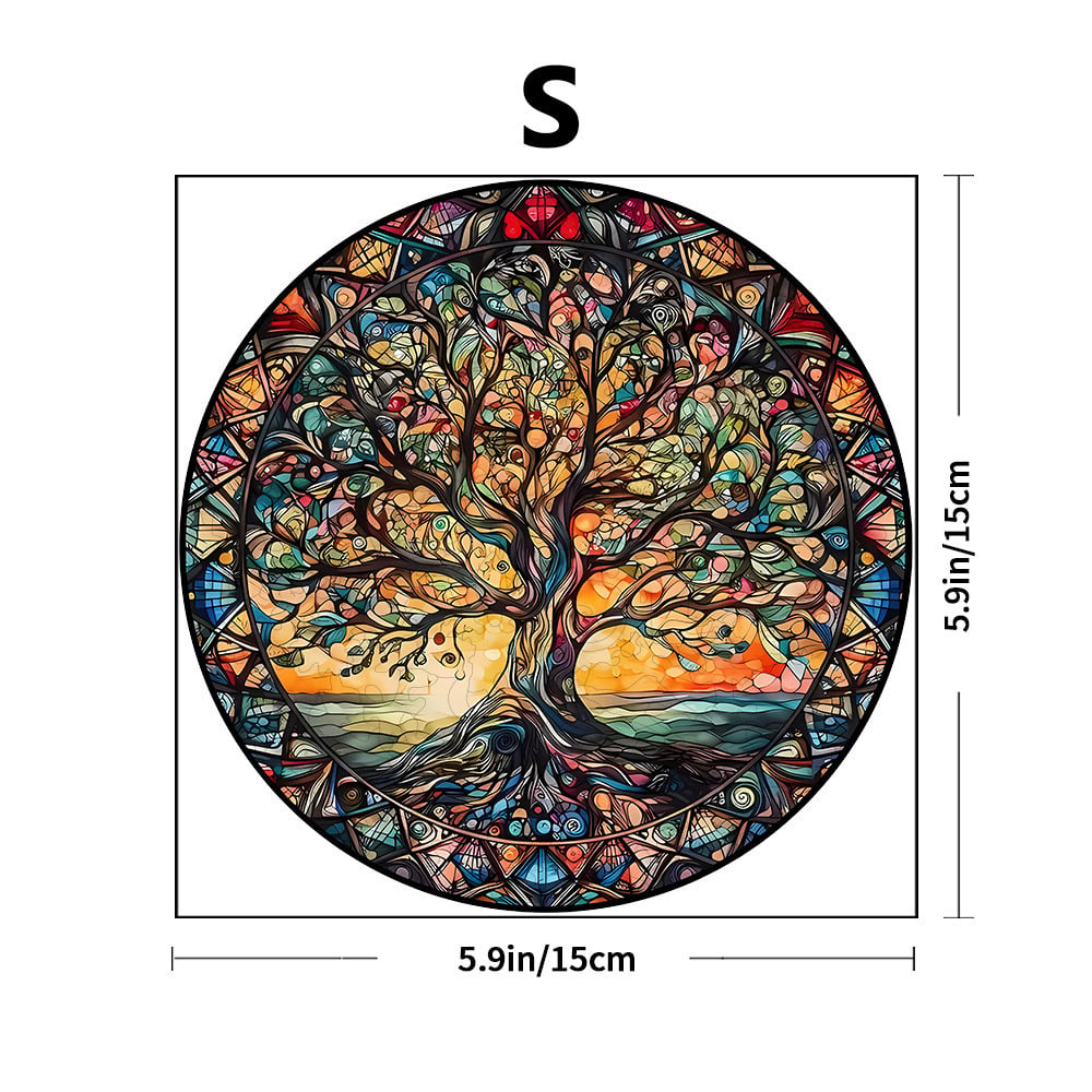 New Colorful Tree of Life Boxed Wooden Jigsaw Puzzle