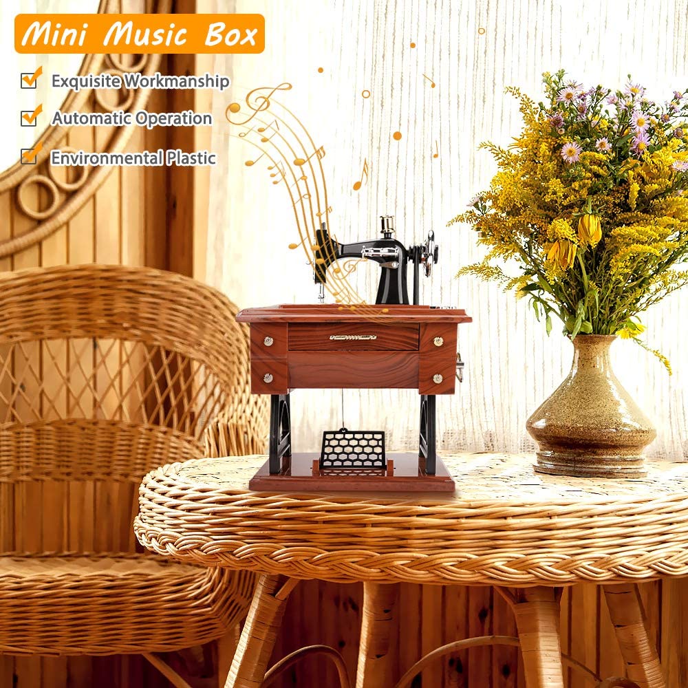 🔥Limited-time discount of 49%🔥Vintage Sewing Machine Design Music Box🎶