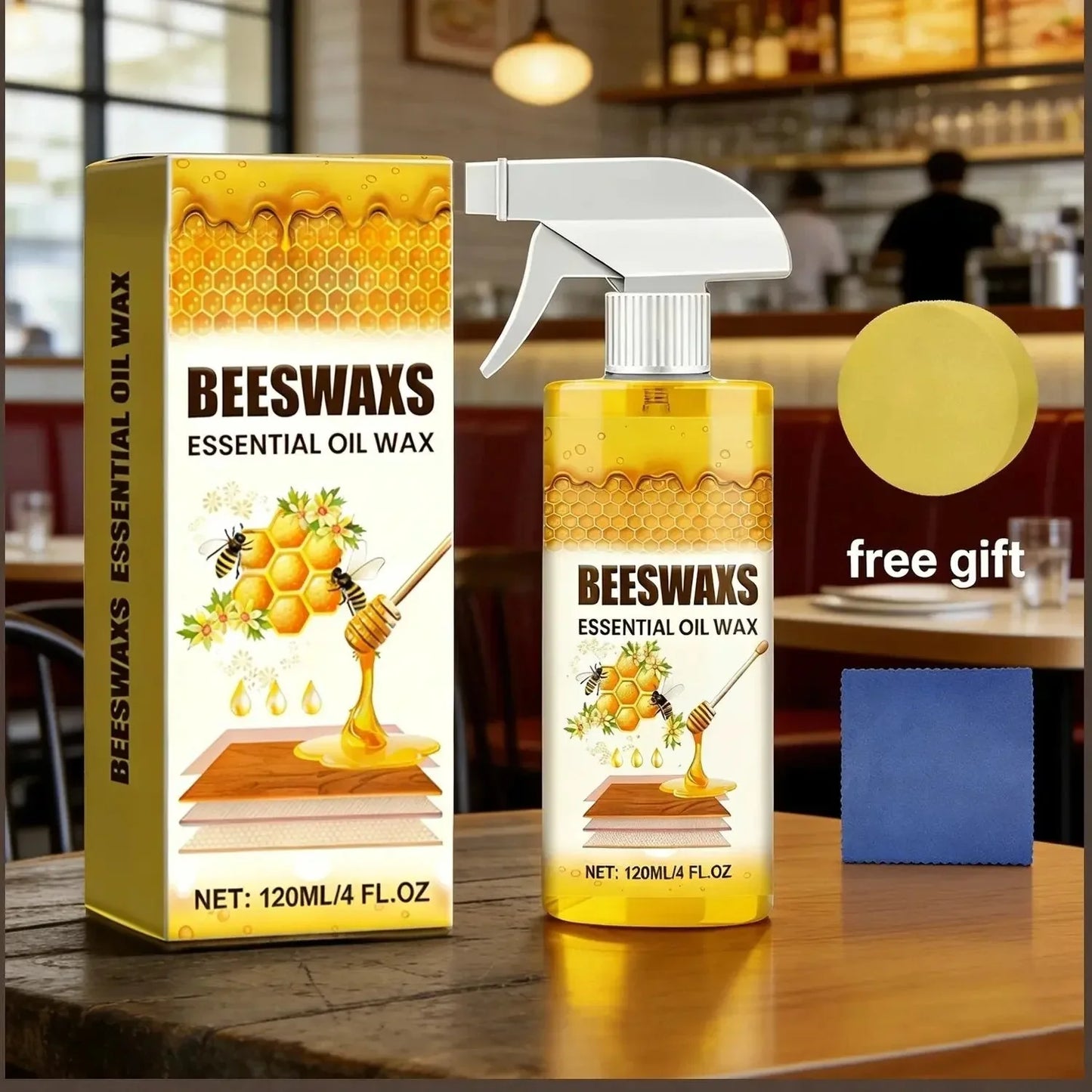 🐝 Natural Beeswax Wood Polish Spray 120ml