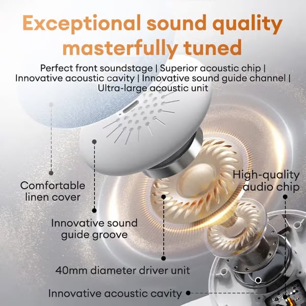 🏆LAST DAY SALE 49% OFF - S1 Ultra-Thin Bluetooth Pillow Speaker – Bluetooth 6.0 Bone Conduction, Sleep-Friendly & Side Sleeper Comfort