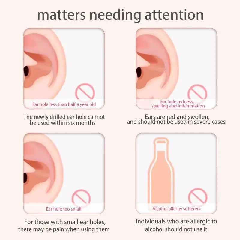 Ear piercing cleaning thread, post-piercing care kit