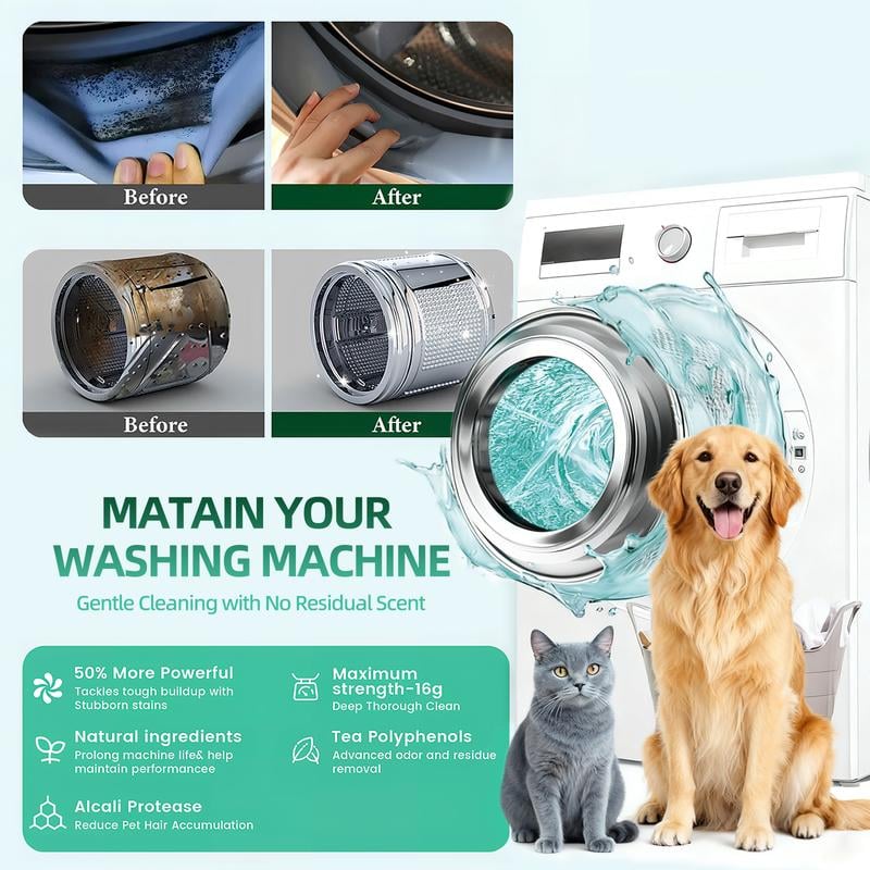 Washing Machine Cleaner Tablets 12 Pack