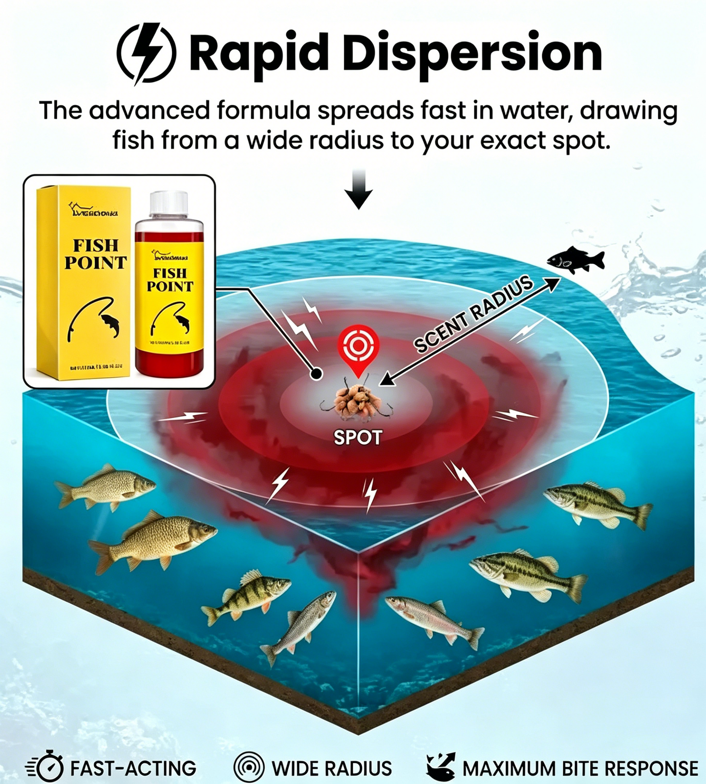 🎣 Concentrated Fish Attractant Liquid – 🐟Fast-Acting Red Worm Formula