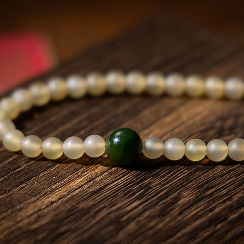 Tibet 108 Mala Beads Chinese Zodiac Natal Buddha Natural Sheep Horn Wealth Bracelet