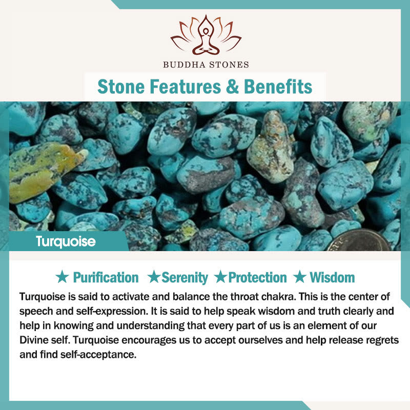 Buddha Stones 108 Beads Turquoise Wisdom Balance Mala
