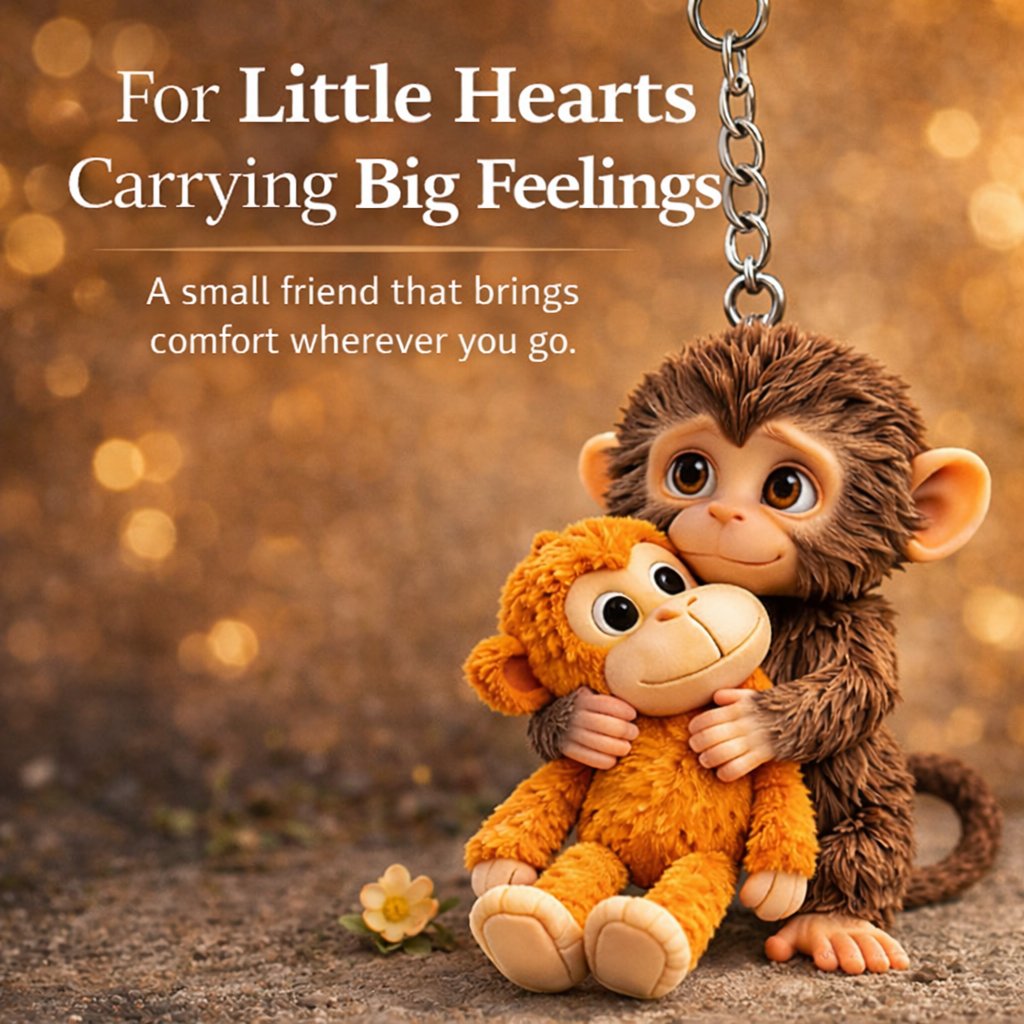 🔥Last Day 49% OFF - 💕Viral Panchi Monkey Keychain🐵
