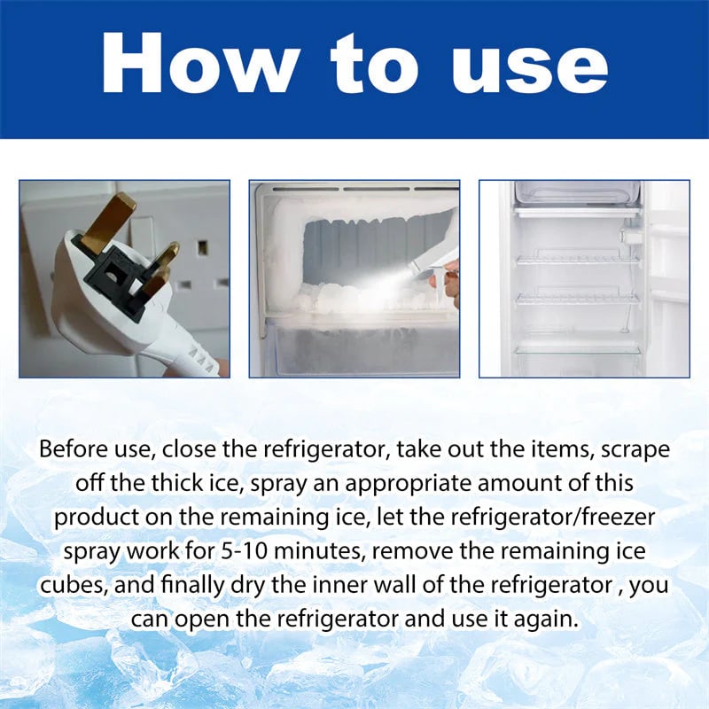 💥🧊Fridge Freezer Defrosting Spray💥