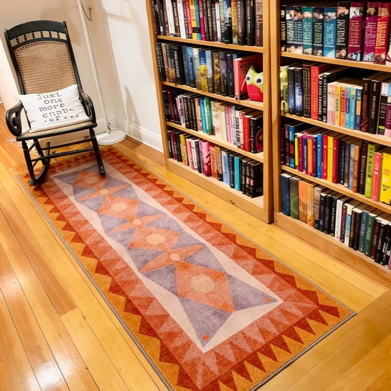 Washable Bohemian Runner Rug