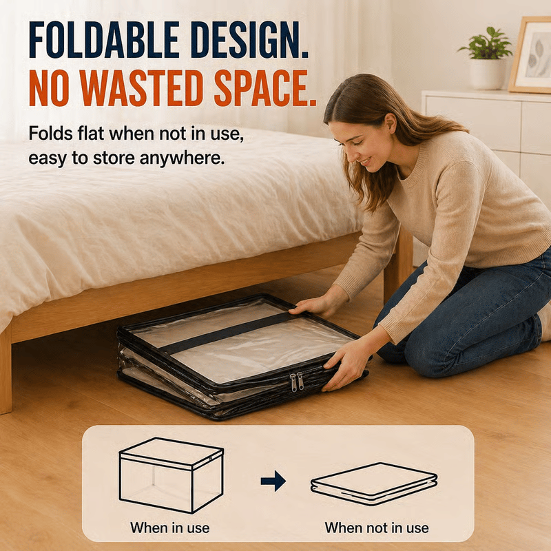 🔥🔥Mother's Day Sale 55% OFF 🎁 Heavy-Duty Clear Storage Bag for Clothes & Moving