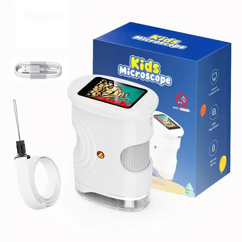 [2026 Upgraded Version] 1000x Handheld Microscope for Children