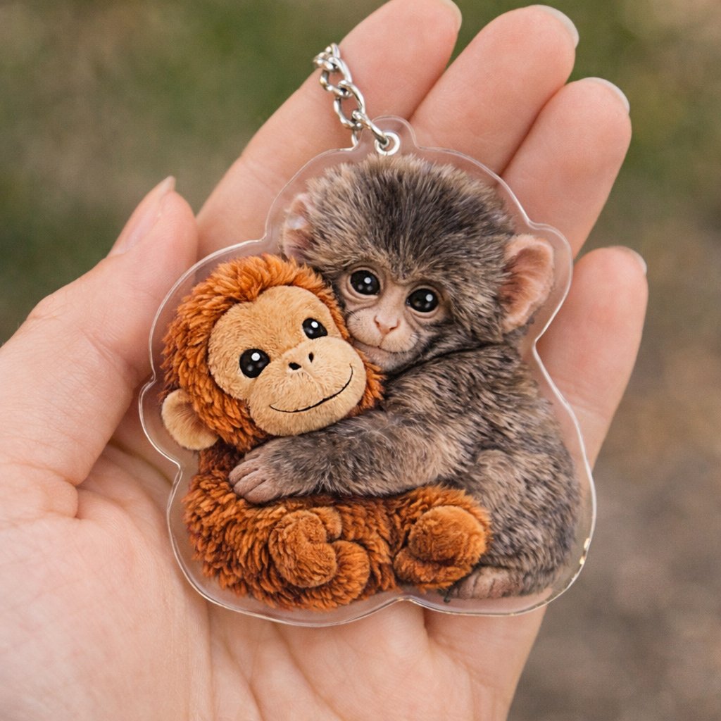 🔥Last Day 49% OFF - 💕Viral Panchi Monkey Keychain🐵