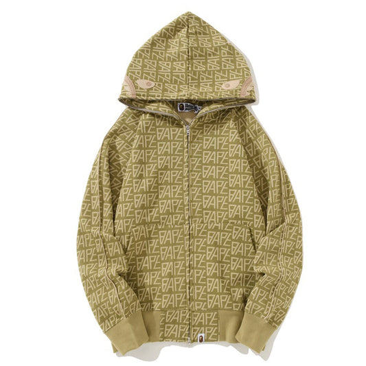 BAPE Logo Color Camo Shark Hoodies