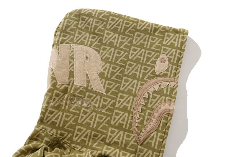 BAPE Logo Color Camo Shark Hoodies