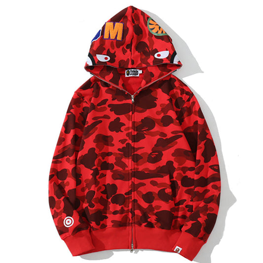 BAPE WGM Camo Zipper Hoodies