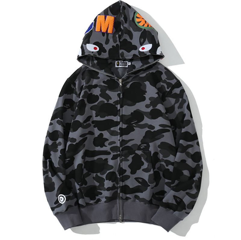 BAPE WGM Camo Zipper Hoodies