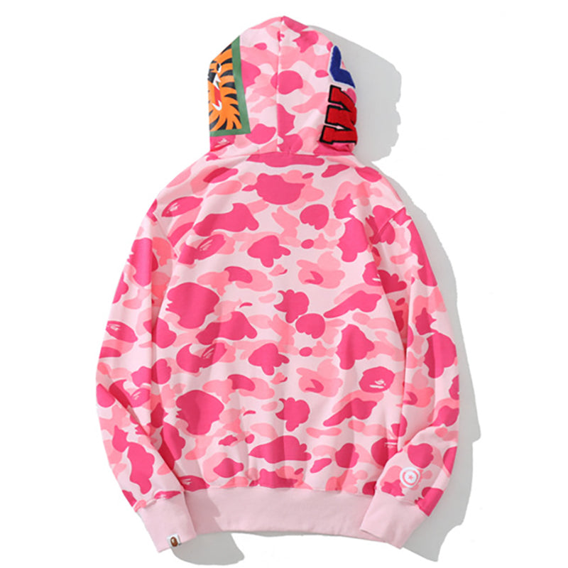 BAPE WGM Camo Zipper Hoodies
