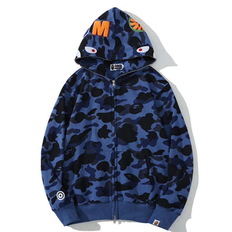 BAPE WGM Camo Zipper Hoodies