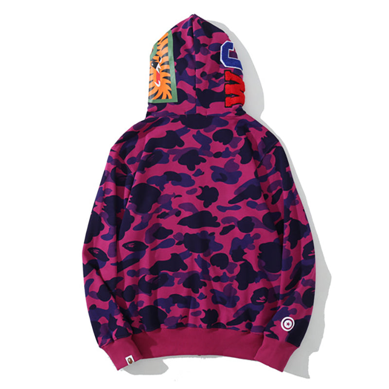 BAPE WGM Camo Zipper Hoodies