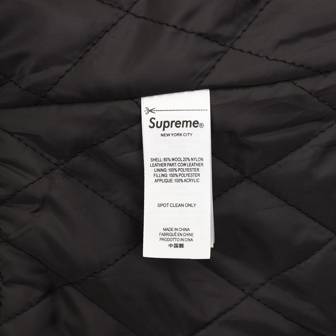 Supreme SS25 week3 Praises Varsity Jacket