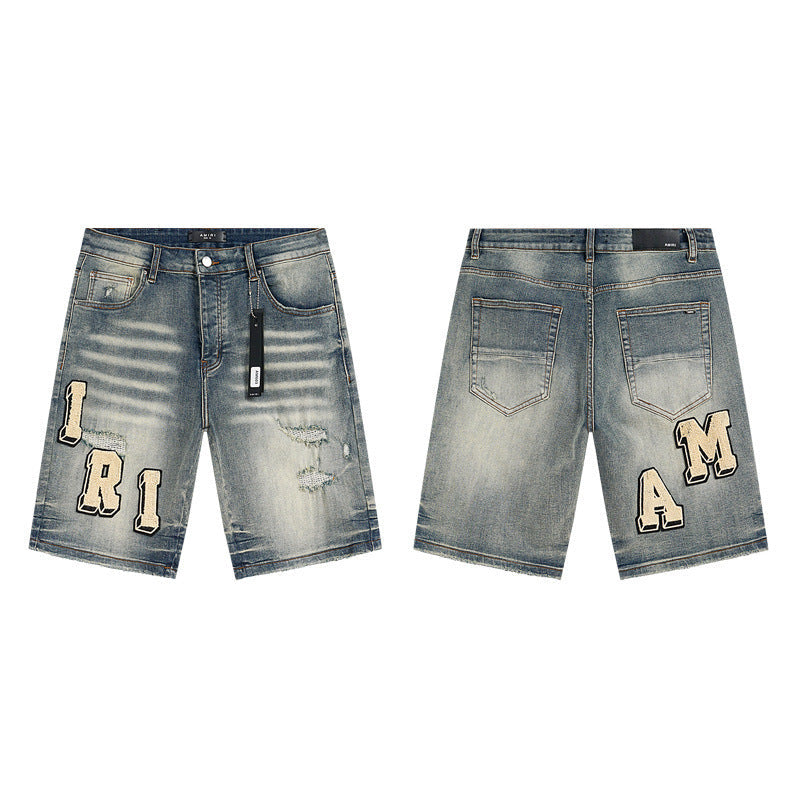 Amiri Fashion Denim Shorts #MR-AM603