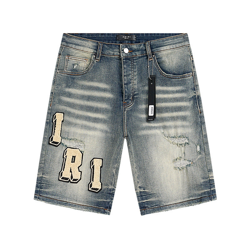Amiri Fashion Denim Shorts #MR-AM603