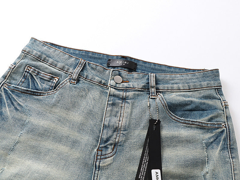 Amiri Fashion Denim Shorts #MR-AM608
