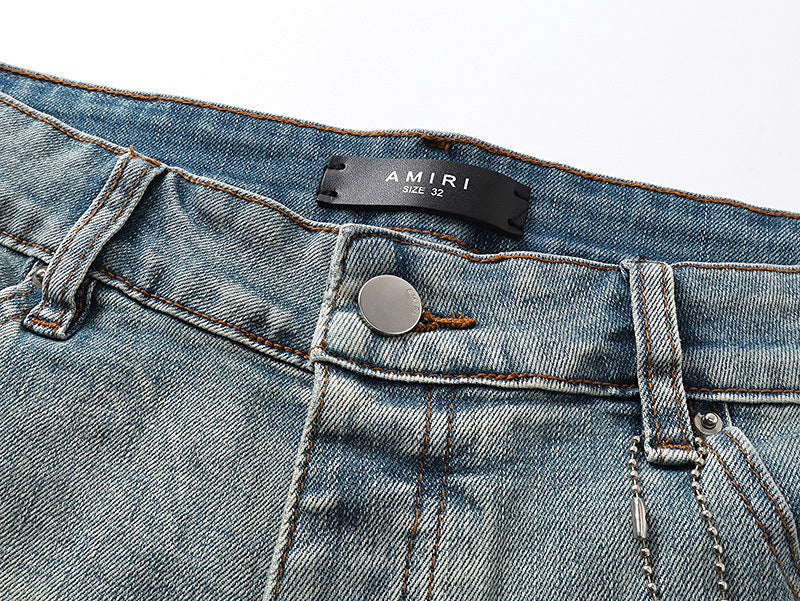 Amiri Fashion Denim Shorts #MR-AM608