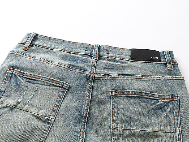 Amiri Fashion Denim Shorts #MR-AM608