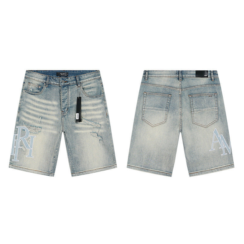 Amiri Fashion Denim Shorts #MR-AM609