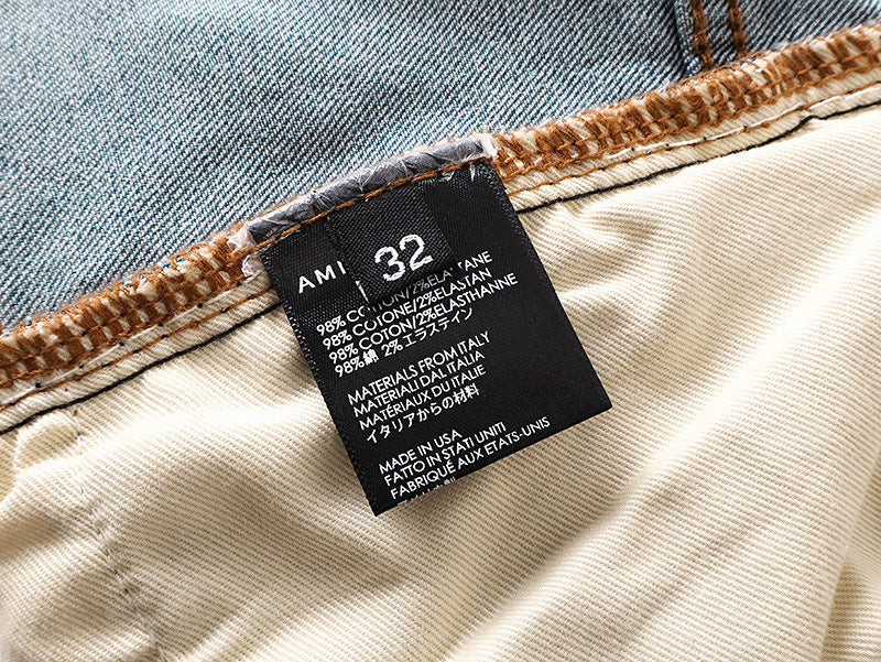 Amiri Fashion Denim Shorts #MR-AM609