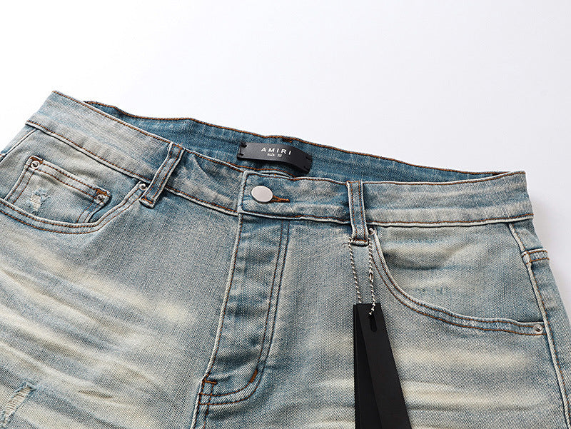 Amiri Fashion Denim Shorts #MR-AM609