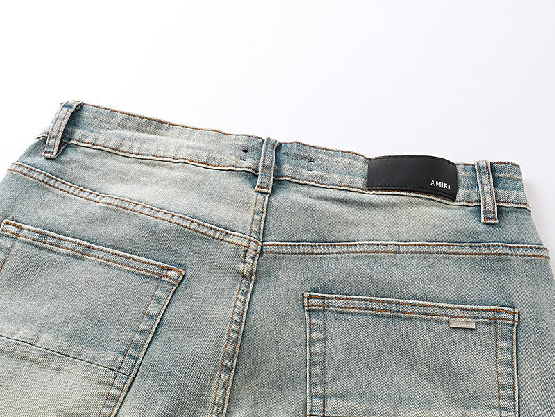 Amiri Fashion Denim Shorts #MR-AM609