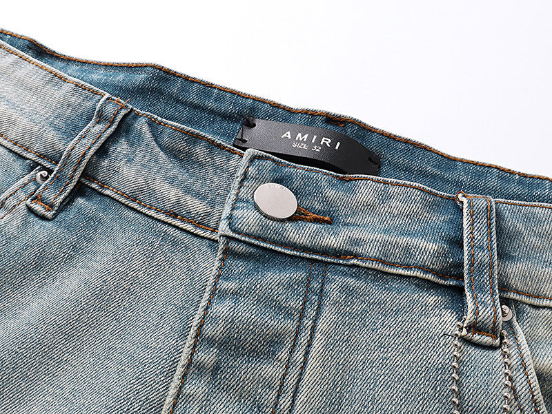Amiri Fashion Denim Shorts #MR-AM609
