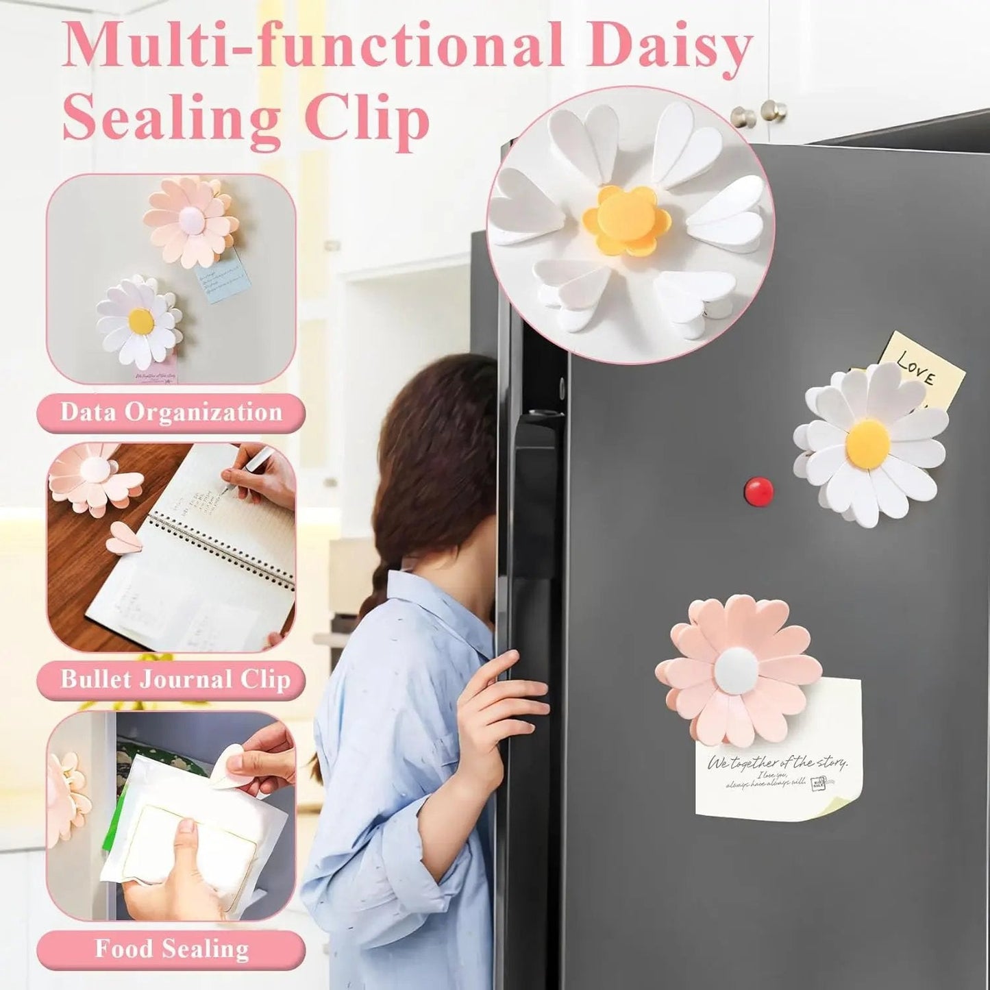 Cherry-Shaped Magnetic Food Clip & Fridge Magnet