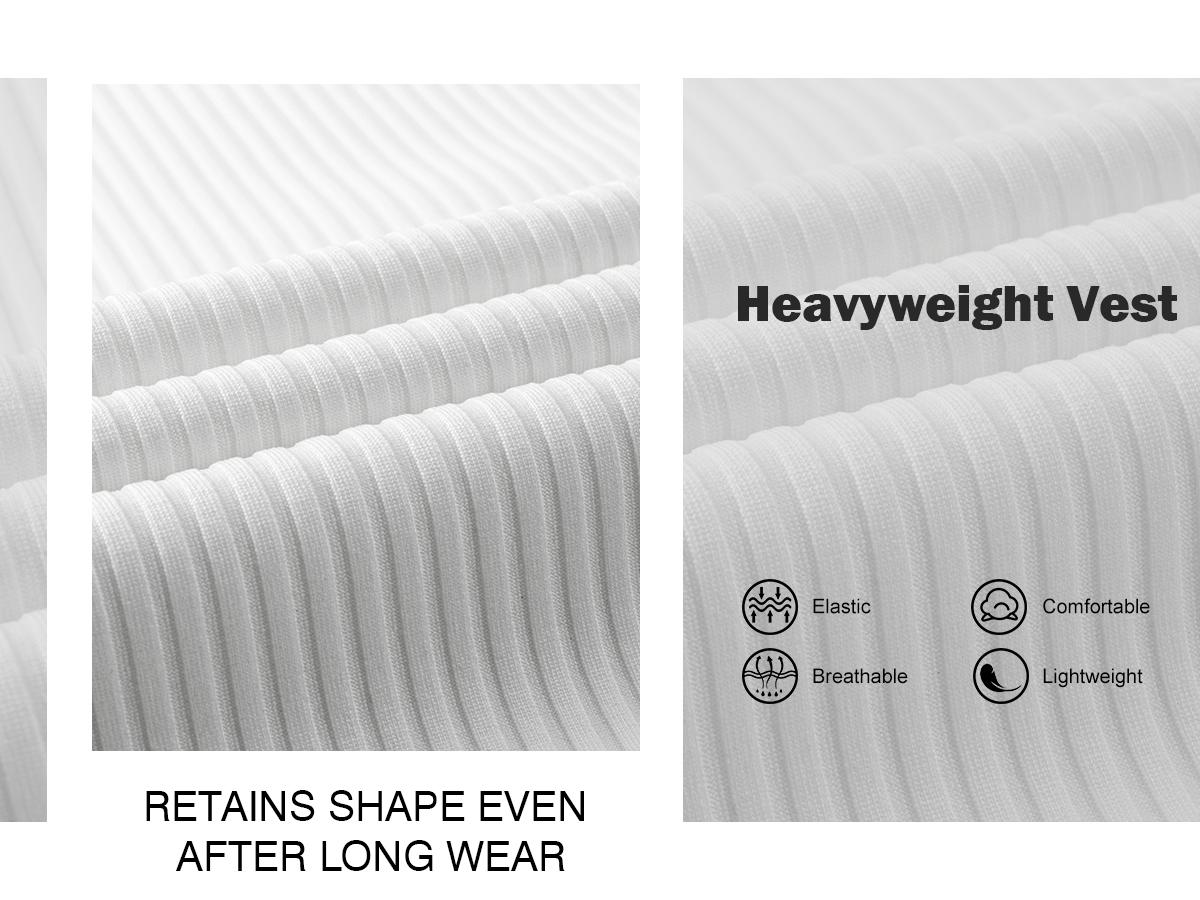 ⚡Hot Sales 49% OFF🔥Men's  Wide Strap Ribbed Tank Top