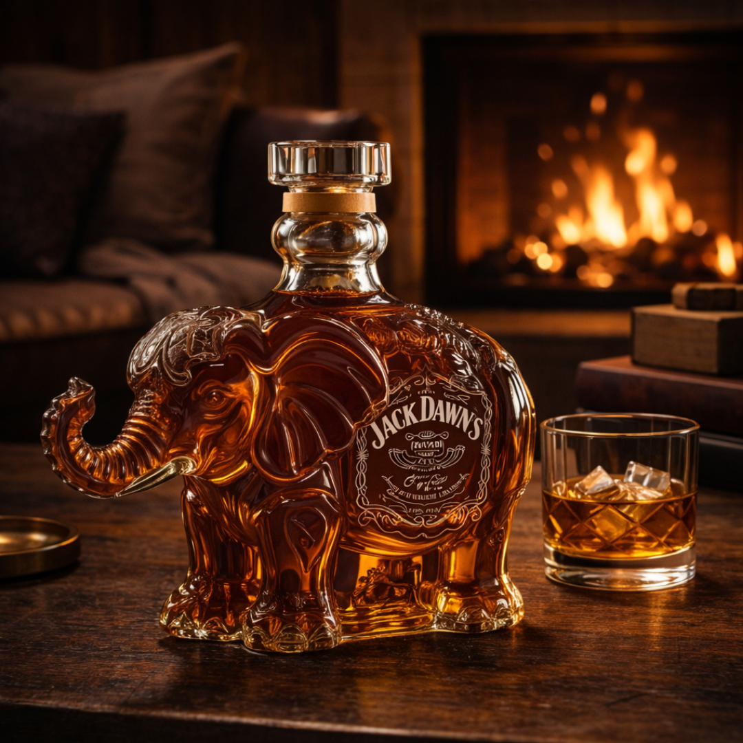 Jack Daniel's Whiskey Bottle - Elephant Edition