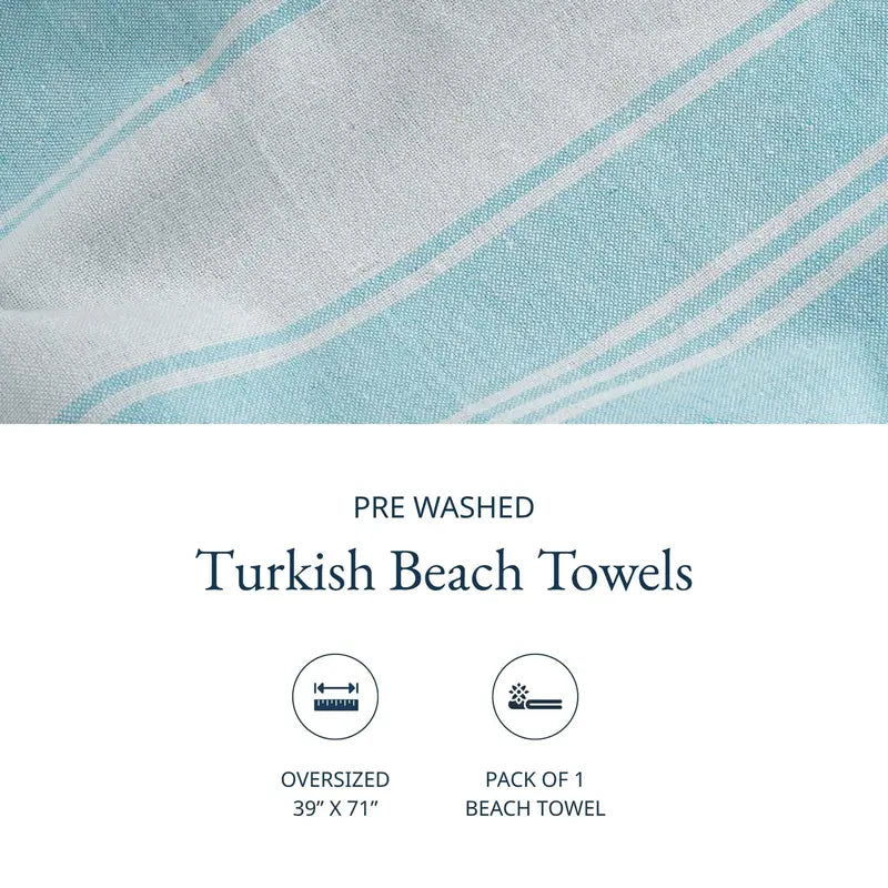 🏖️🌞Lightweight Modern Flat-Weave XL Beach Towel (39"x71")