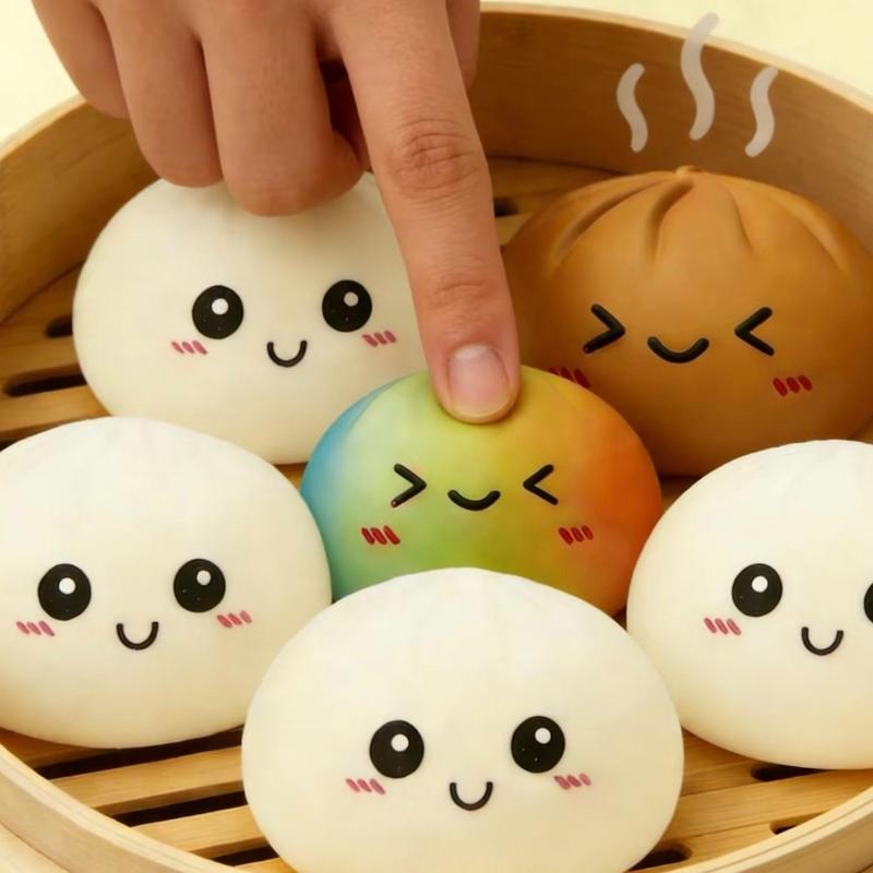 🔥 LAST DAY 50% OFF | Glitter Dumpling Squishy Steamer Blind Box